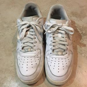 White Nike Air Force 1 s
